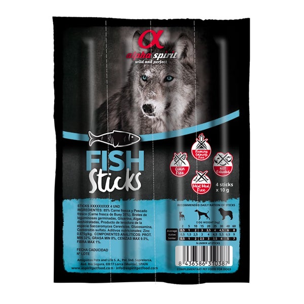 alpha spirit Dog Sticks 4er 16 Stück