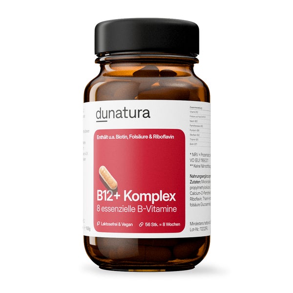 Vitamin B12+ Komplex Flasche – mit Folat & Biotin 56 St