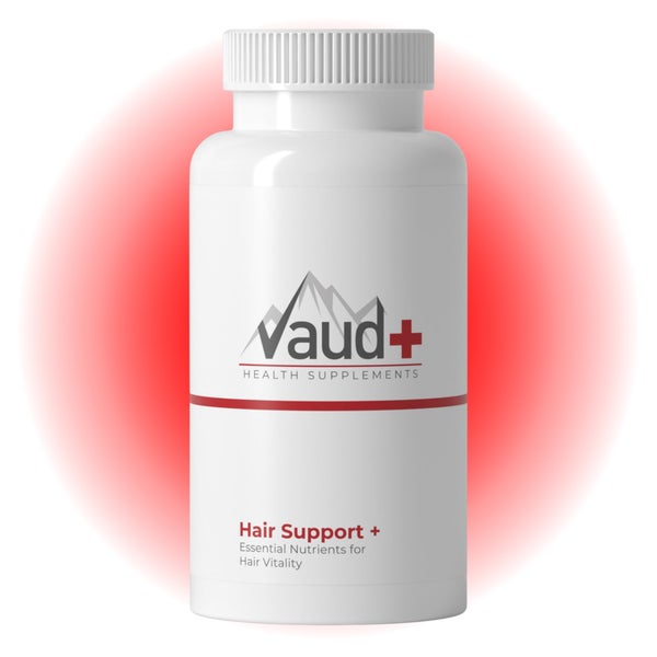 Vaud Hair Support - Haarvitamine mit Biotin, Selen & Zink - Haarwachstum & Glanz - 60 Kapseln 60 St