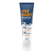 Piz Buin Mountain Sonnencreme und Lippenpflege mit LSF 50+ 20 ml