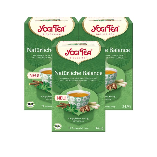 Yogi Tea - Natürliche Balance Bio Kräutertee | 3 x 34g 3x17 St