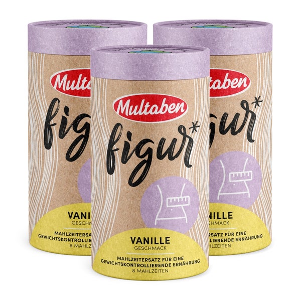 Multaben Eiweiß Diät Shake Vanille 3er Vorteilspack 1320 g