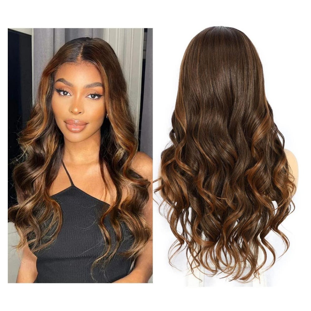 Perücke Lace Front Synthetik Balayage 26inch Braun 1 St