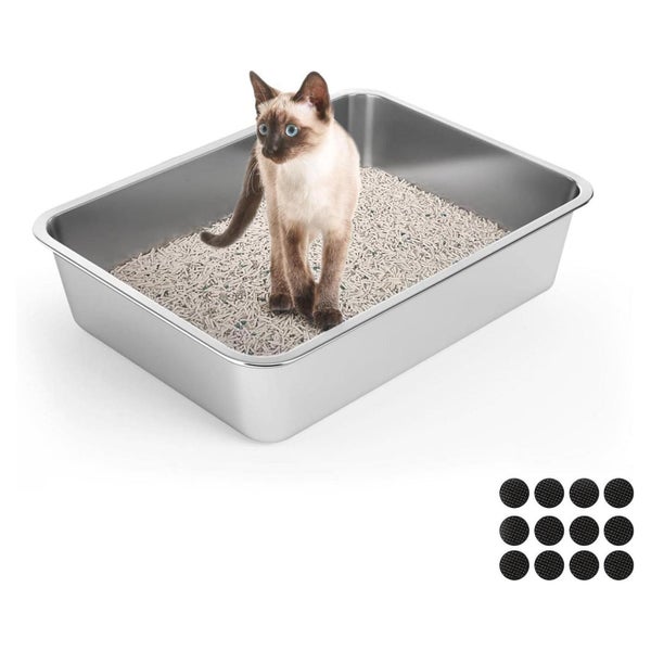 Katzenklo Edelstahl 45x35x20cm Offener Typ 45×35×2 1 St