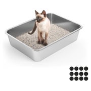 Katzenklo Edelstahl 45x35x20cm Offener Typ 45×35×2 1 St