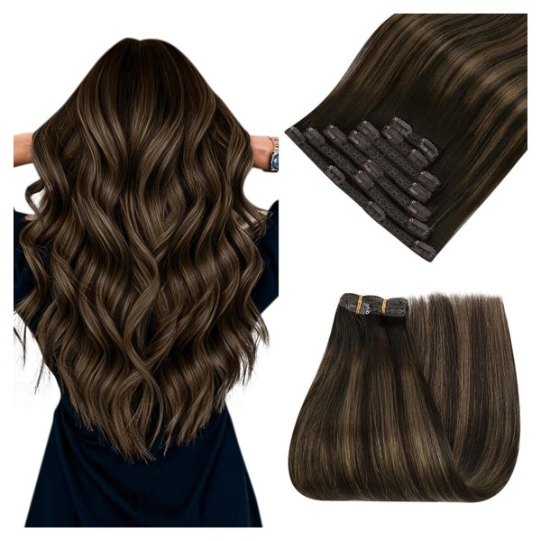 Haarextensions Clip Echthaar Remy Balayage 35cm 7pcs 1-6 cp 1 St