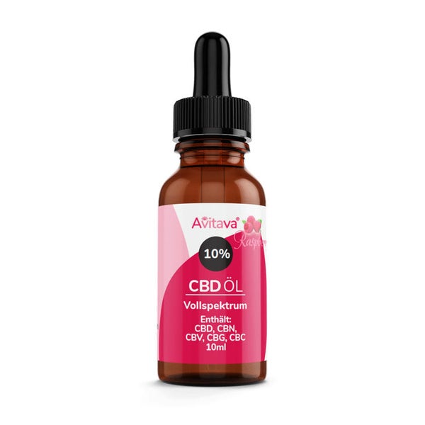 Avitava Raspberry (Himbeere) 10% CBD Öl im Vollspektrum 10 ml 10 ml