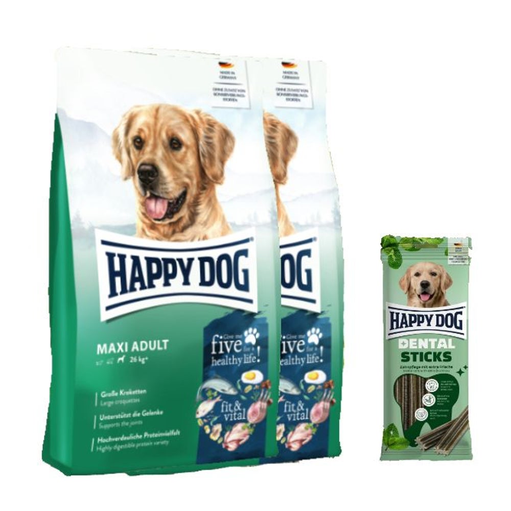 Fit & vital Maxi Adult + Dental Sticks 28,13 kg