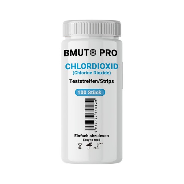 BMUT Chlordioxid Teststreifen 0-2000 ppm Lösung CDL/CDS 100 St