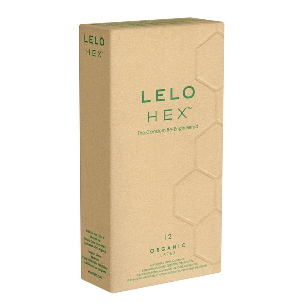 «HEX™ Organic Latex» 12er – Kondome, L-Arginin, Hex-Struktur (12 Kondome) 12 St