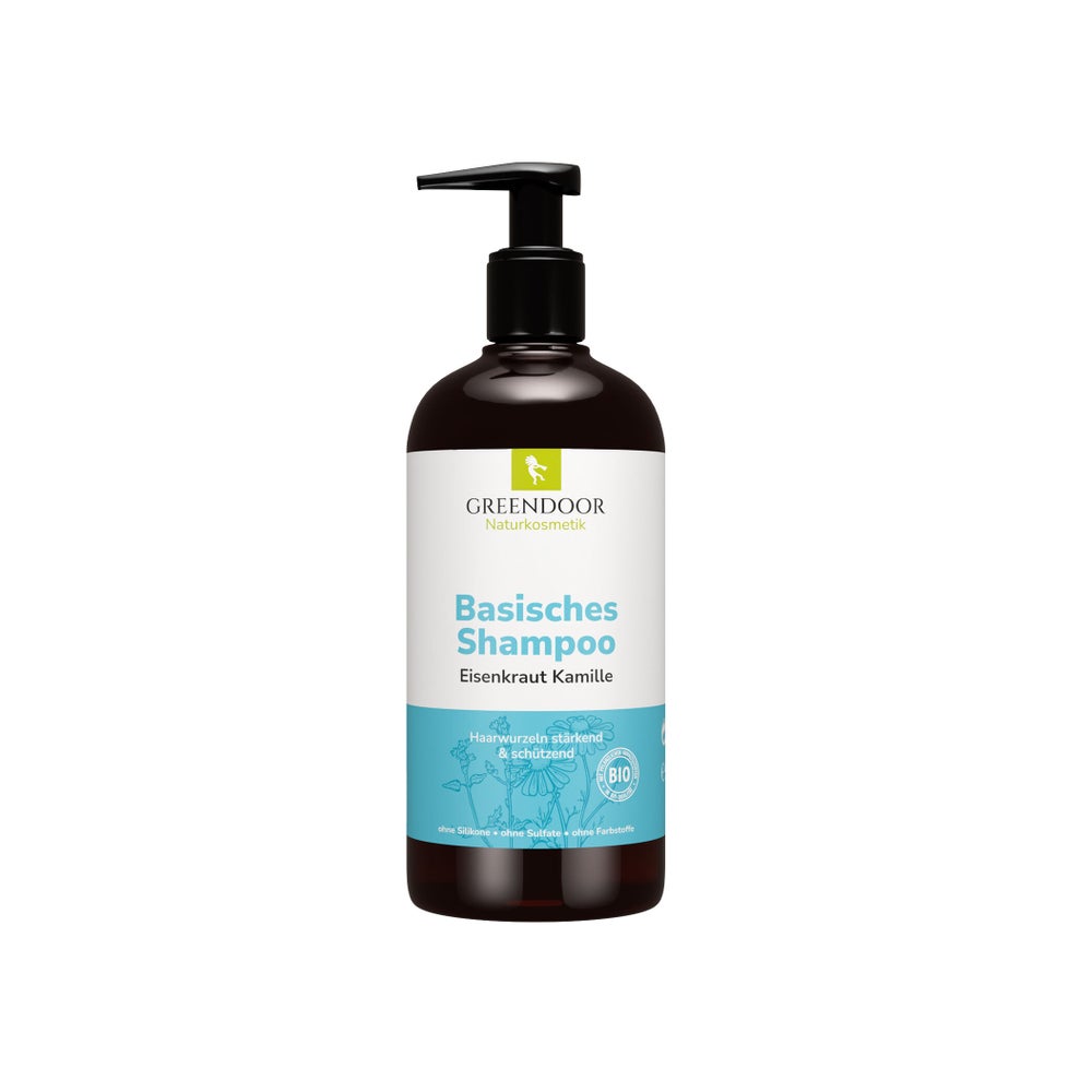 GREENDOOR Basisches Shampoo Eisenkraut Kamille 250 ml