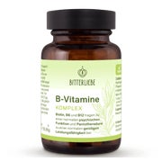 BitterLiebe Vitamin B Komplex - hochdosiert & bioaktiv - alle 8 B-Vitamine mit Cultavit aus Buchweizen & 5-MTHF Folat 1 x 60 St