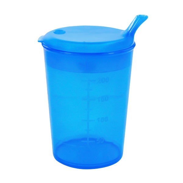 Medi-Inn Schnabelbecher Trinkbecher 250 ml Öffnung 4x4 mm blau 1 St