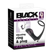 Black Velvets - Vibroplug mit Penisring