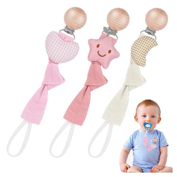 Scherkette Baumwolle mit Clip 3er Set Baby 1 St