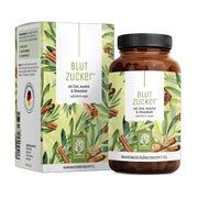 Blutzucker Komplex mit Ceylon-Zimt, Myo-Inositol, Chrom, Zink & Olivenblatt - BLUTZUCKER - 90 vegane Kapseln - NATURTREU® 90 St