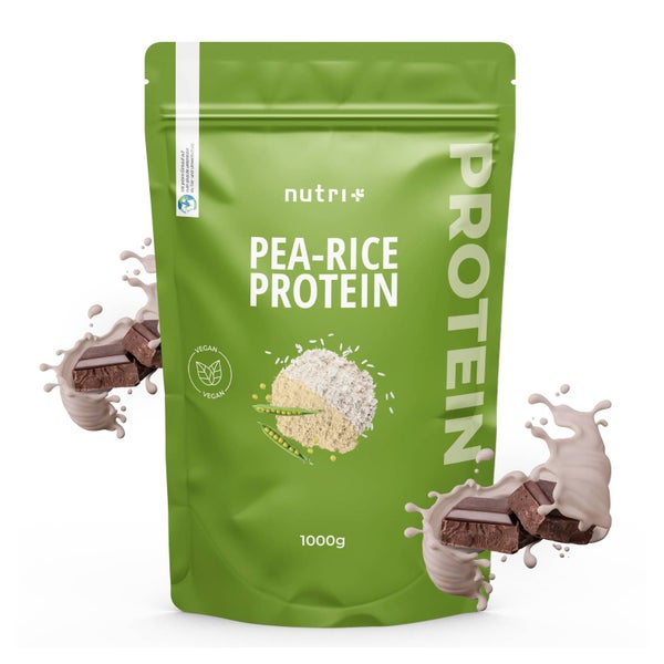 nutri+ Pea Rice Protein- Erbsen + Reisprotein- Chocolate 1000 g