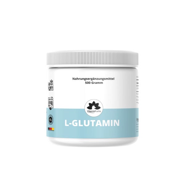 VitaminFuchs L-Glutamin Pulver – rein & vegan 500 g