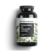 Ginkgo biloba – optimal dosiert mit 3750mg pro Kapsel (50:1 Extrakt) – 365 Kapseln – mit Vitamin B5 & Zink – vegan, ohne unnötige Zusätze – in Deutschland produziert & laborgeprüft 365 St