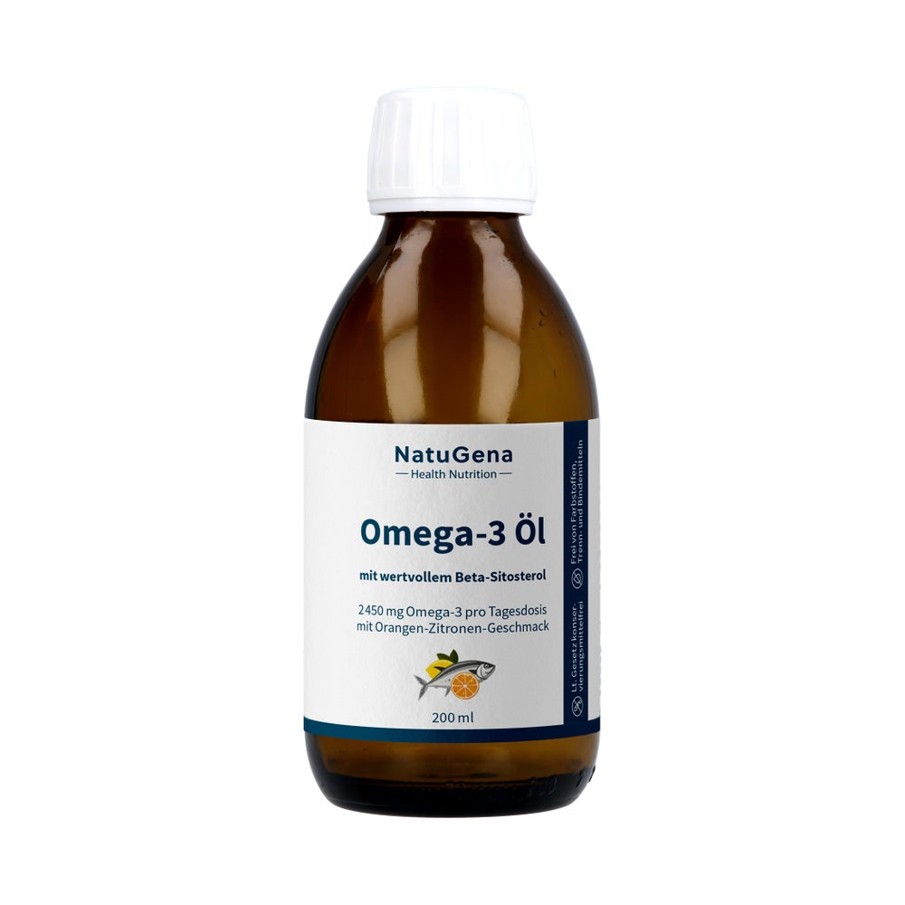 Omega-3 Nat.fischöl 2450 Mg Orangen-zitronenaroma 200 ml