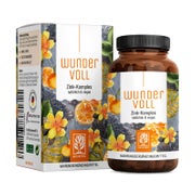 Produktabbildung: Zink Kapseln hochdosiert - Komplex aus drei Zinkformen - WUNDERVOLL - 90 vegane Kapseln - NATURTREU® 90 St