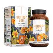 Zink Kapseln hochdosiert - Komplex aus drei Zinkformen - WUNDERVOLL - 90 vegane Kapseln - NATURTREU® 90 St