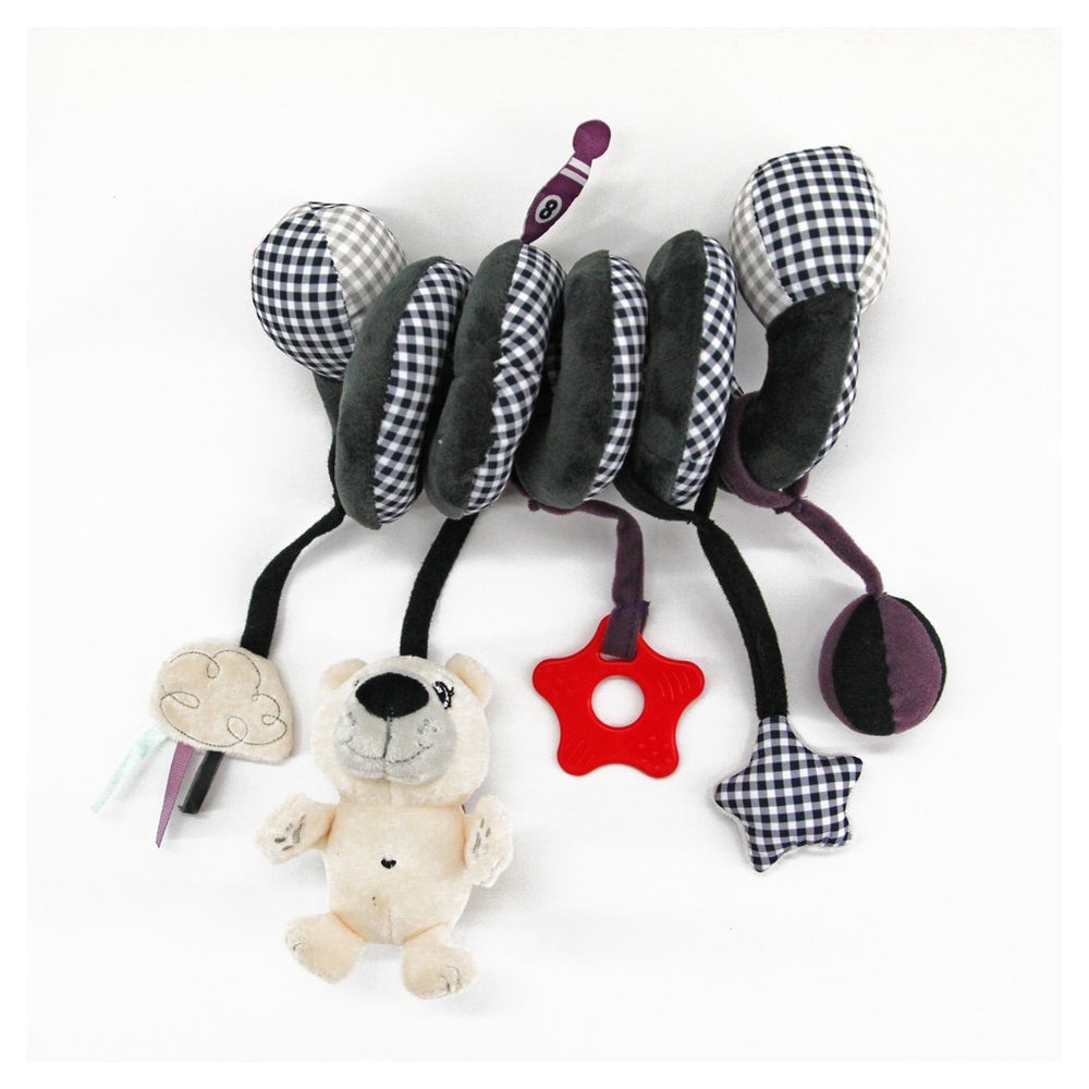 Label-Label Activity-Spirale / Stoff-Spirale zum Greifen und Fühlen für Babyschale Eisbär 1 St