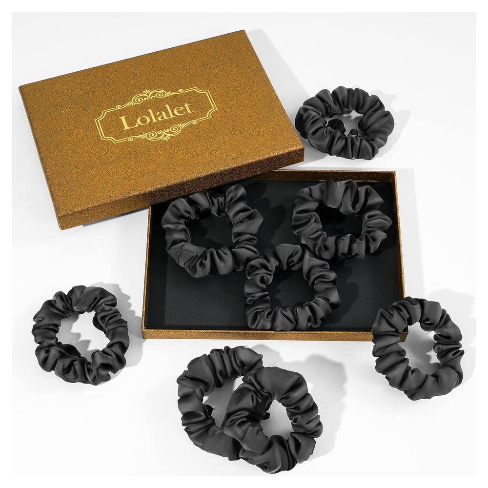 8er-Pack Lolalet Seide Scrunchies Haargummis für Damen Fraue 1 St