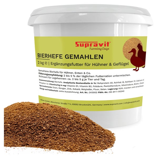 Supravit Bierhefe für Geflügel 2 kg