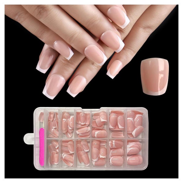 Nagelspitzen 120 Stück Kurze Coffin Press Französisch-kurze 1 St