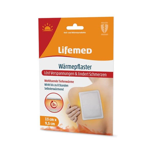 Lifemed Wärmepflaster, 9,5 cm x 13 cm, weiß 24 St