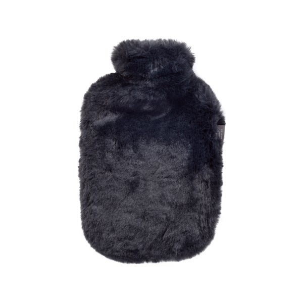 Fashy Wärmflasche 2.0l Soft-flauschbezug Schwarz 1 St