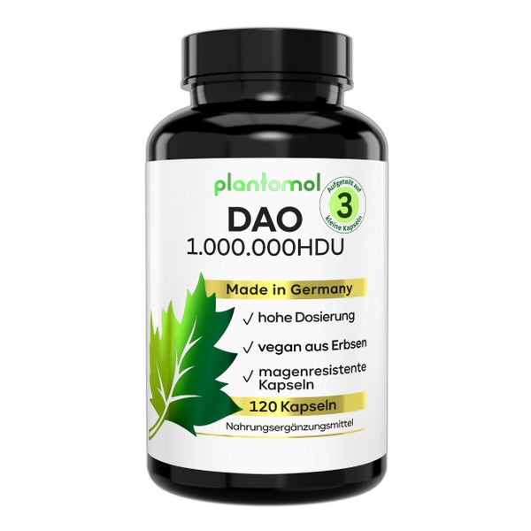 plantomol® DAO Kapseln vegan - 1.000.000 HDU pro Tag