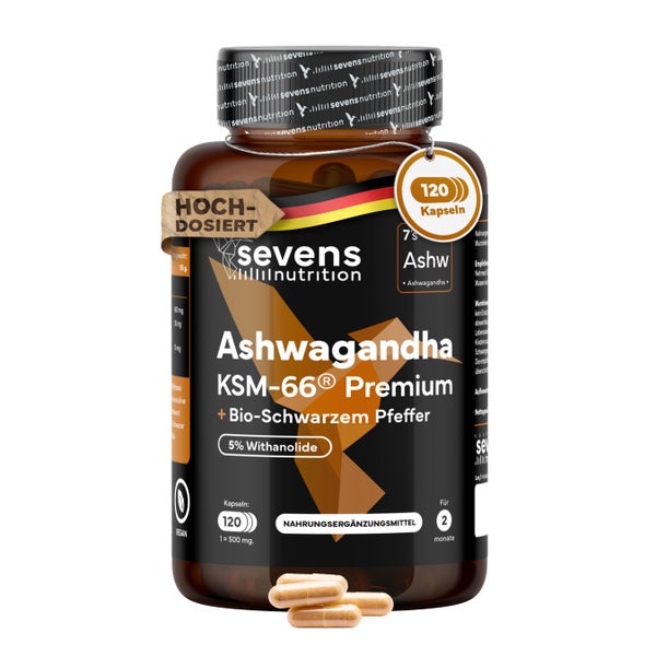Sevens Nutrition Ashwagandha KSM-66 120 St