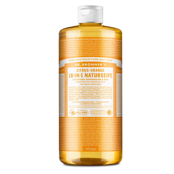 Dr. Bronner's Citrus-Orange 18-in-1 Naturseife Liquid Soap 945 ml