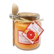 Badesalz Blutorange mit Schafmilch Glas mit Holzlöffel 300 g