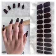 Nagelfolien 22 Rot Selbstklebend UV Gellack Wraps Wine Red 1 St