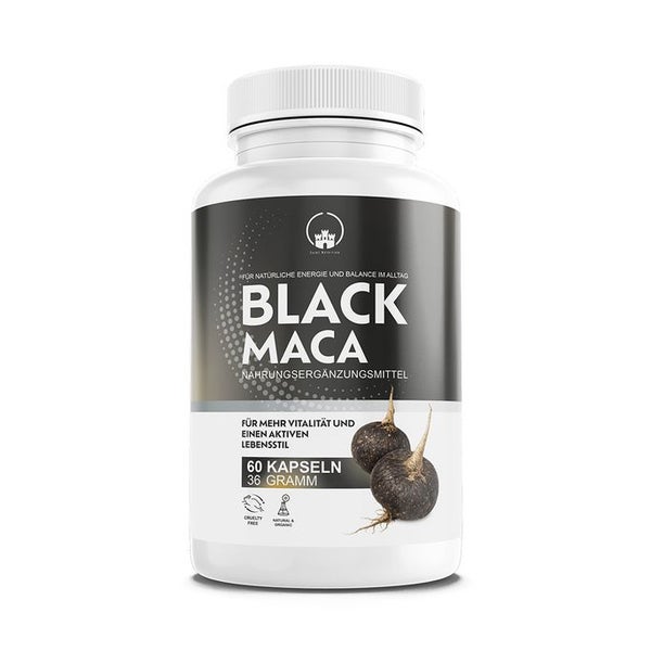 Saint Nutrition® Schwarzer Maca Extrakt Kapseln mit 1000mg | Bio & Hochdosiert | Energiereich 36 g