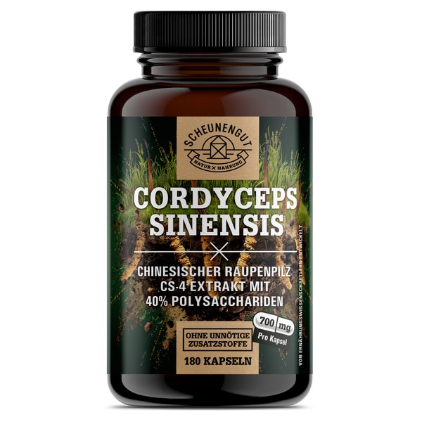 Scheunengut® Cordyceps Sinensis CS-4 10:1 Extrakt Raupenpilz 180 St