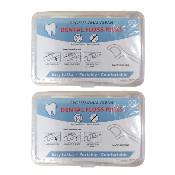 Folio24 Dental Floss Picks 2er 100 St
