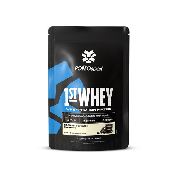 Polleo 1st Whey, 454 g, Cookies & Cream 454 g