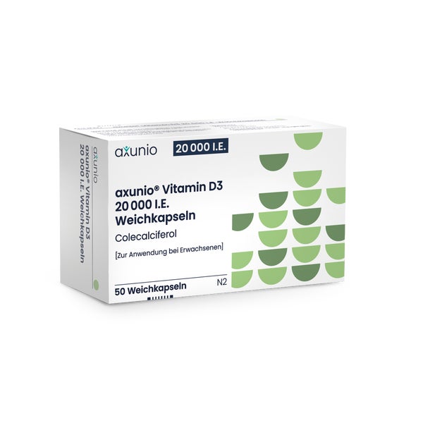 Axunio Vitamin D3 20.000 I.E. 50 St