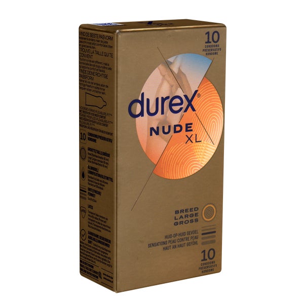 «Nude XL» Kondome – extra groß, ultra-dünn, anatomisch, 10St (10 Kondome) 10 St