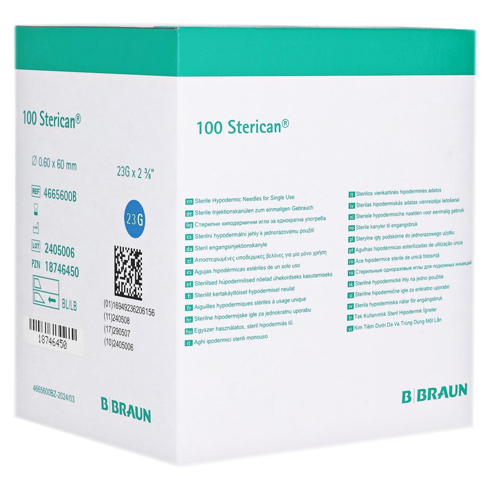 Sterican Einmalkanüle 23 G 60 Mm 100 St