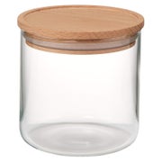 EVA Vorratsglas mit Holzdeckel 0,4 Liter