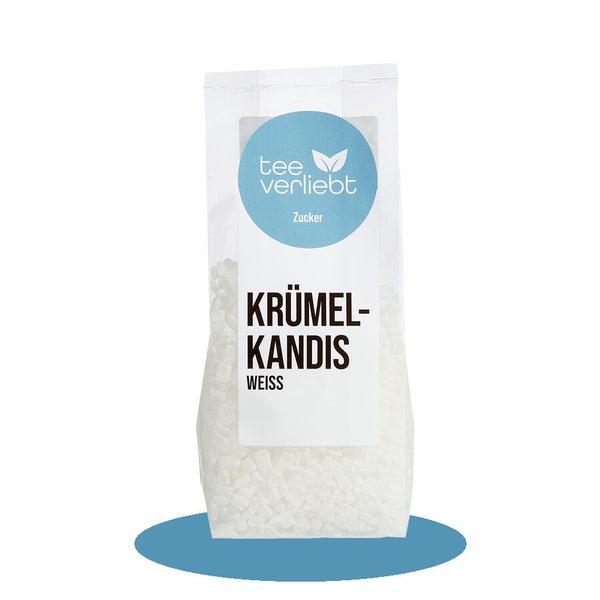 teeverliebt - Krümelkandis weiß fein | 5x250g 5 g