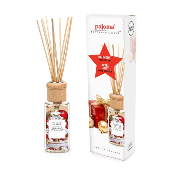 pajoma® Raumduft 100 ml inkl. Duftstäbchen, Apfel-Zimt 100 ml