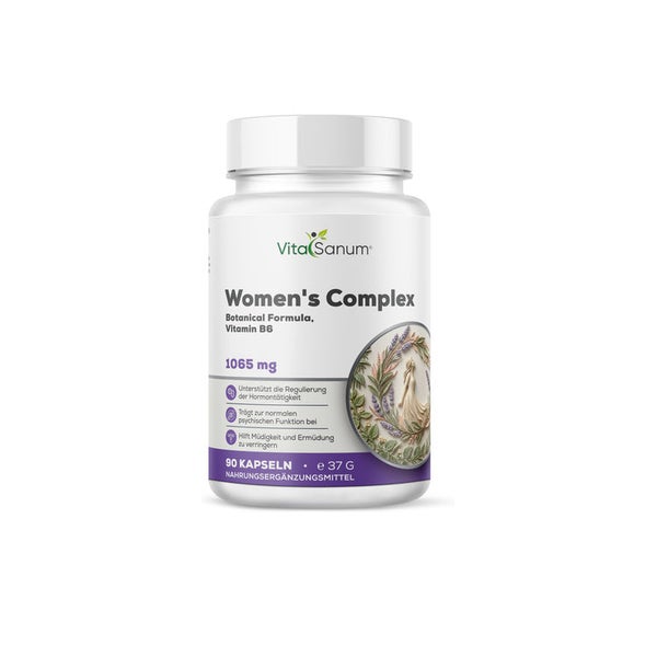 VitaSanum® Women's Complex – 3 Kapseln Tagesportion mit Salbei, Brennnessel, Melisse & B-Vitaminen 37 g