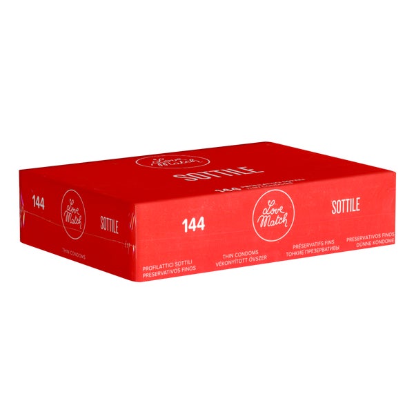 «Sottile» Kondome – Extra dünn, 144 Stück, Retro-Vorratsbox (144 Kondome) 144 St