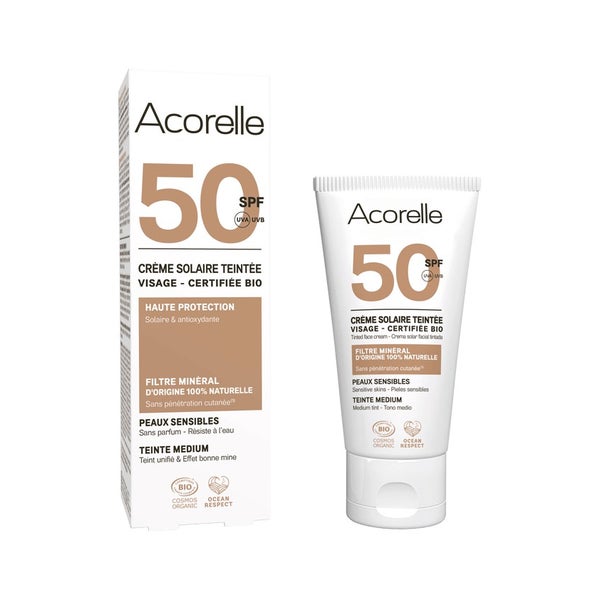 Acorelle Getönte Sonnencreme Gesicht LSF 50 Medium